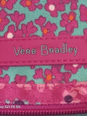 Vera Bradley Floral Zip Wallet - Pink & Teal